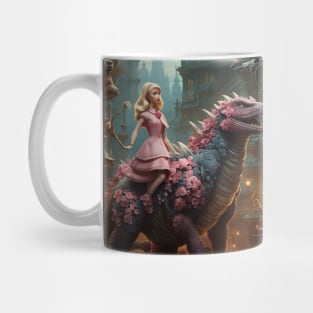 Barbie and Godzilla Mug